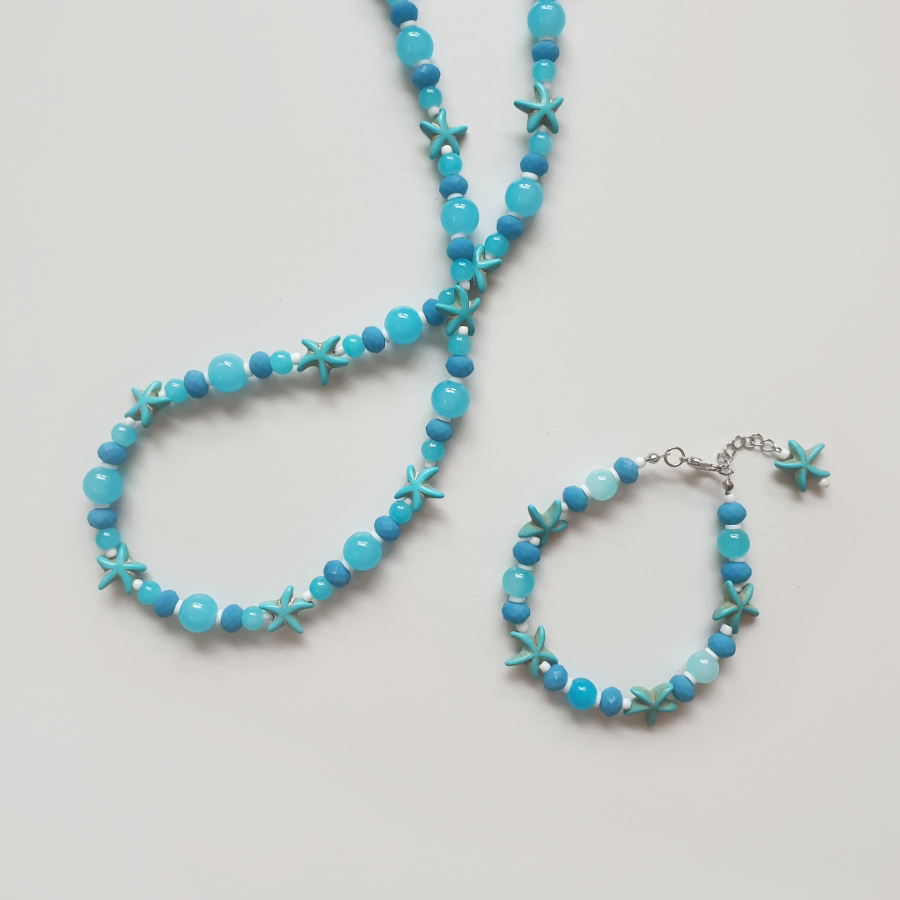 [ S/S Limited Edition ] STAR FISH - BLUE ( Necklace+Bracelet SET!! )